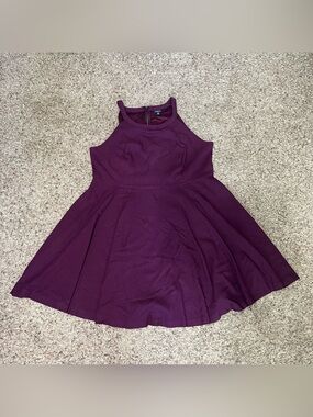 Torrid Plum Fit & Flare Skater Dress Size 22